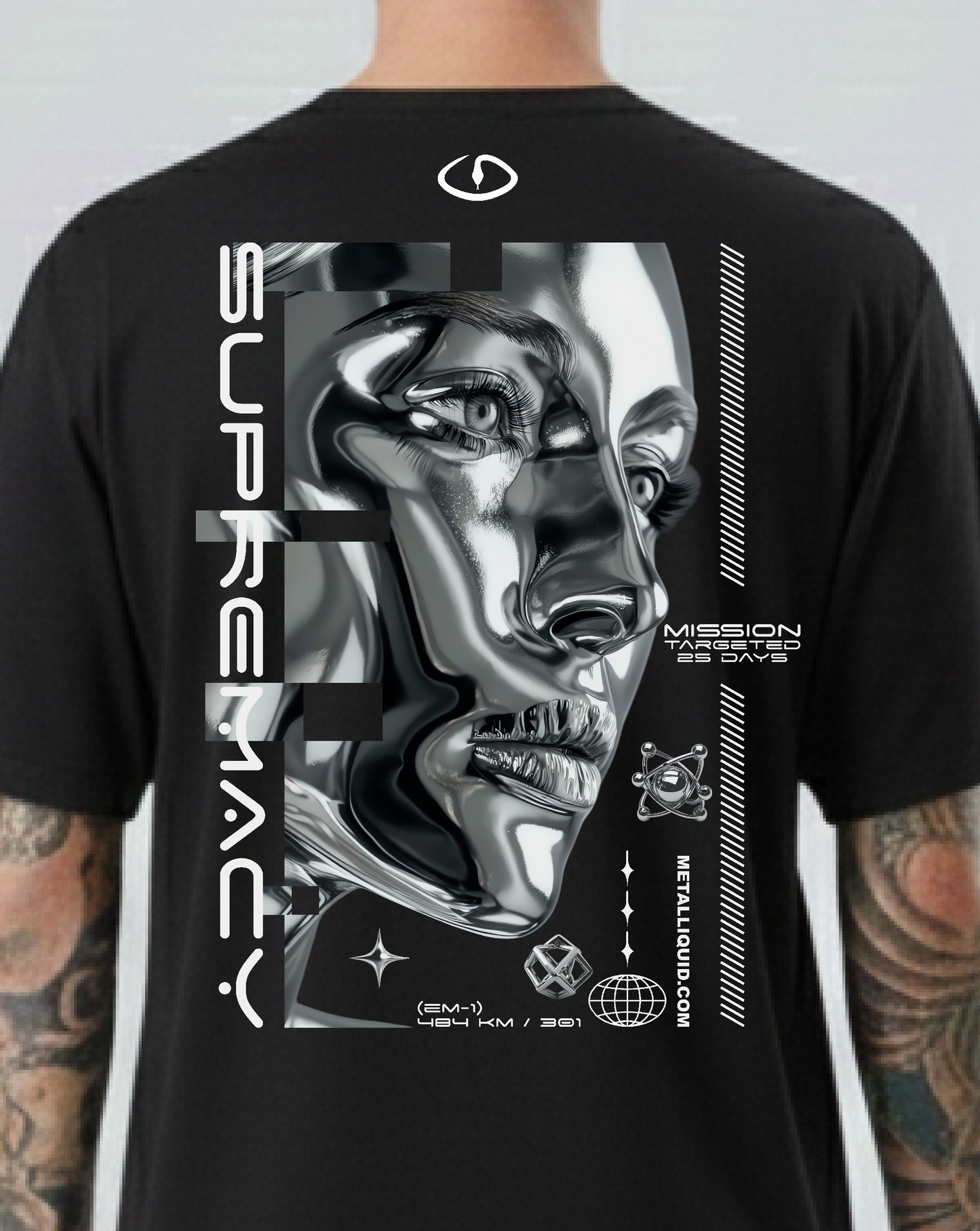 Camiseta Oversize (Silver)