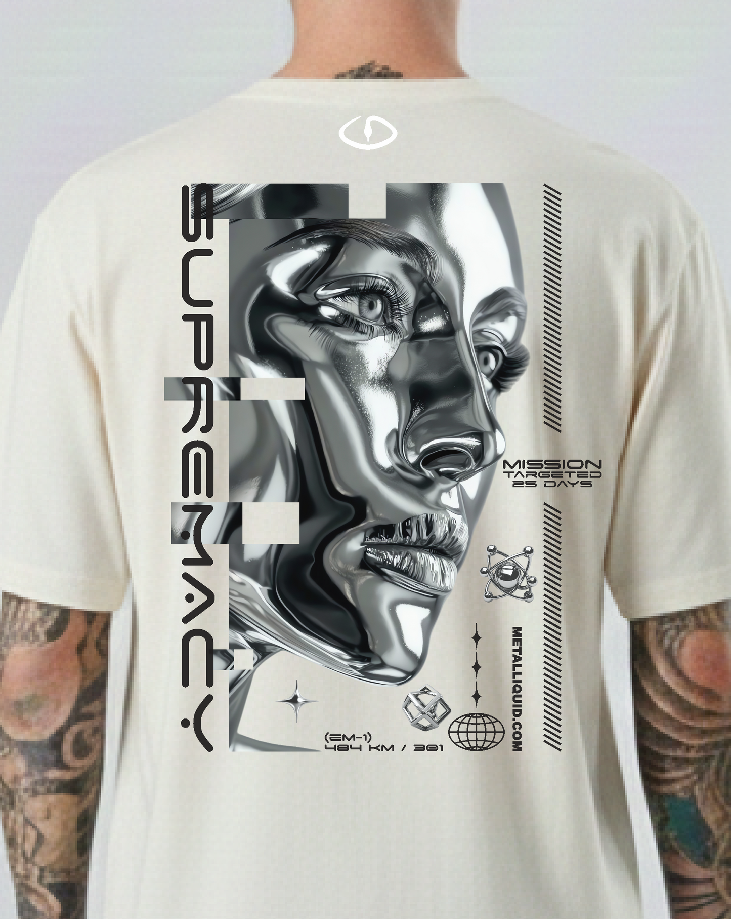 Camiseta Oversize (Silver)