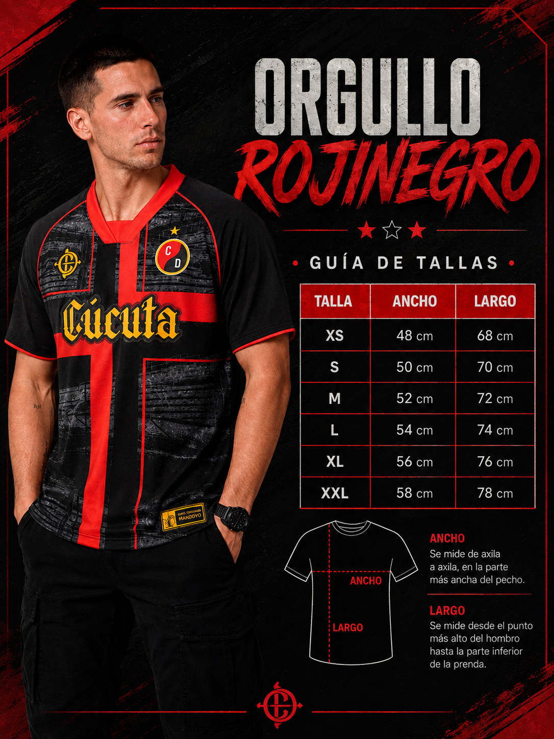 Orgullo Rojinegro - Hombre